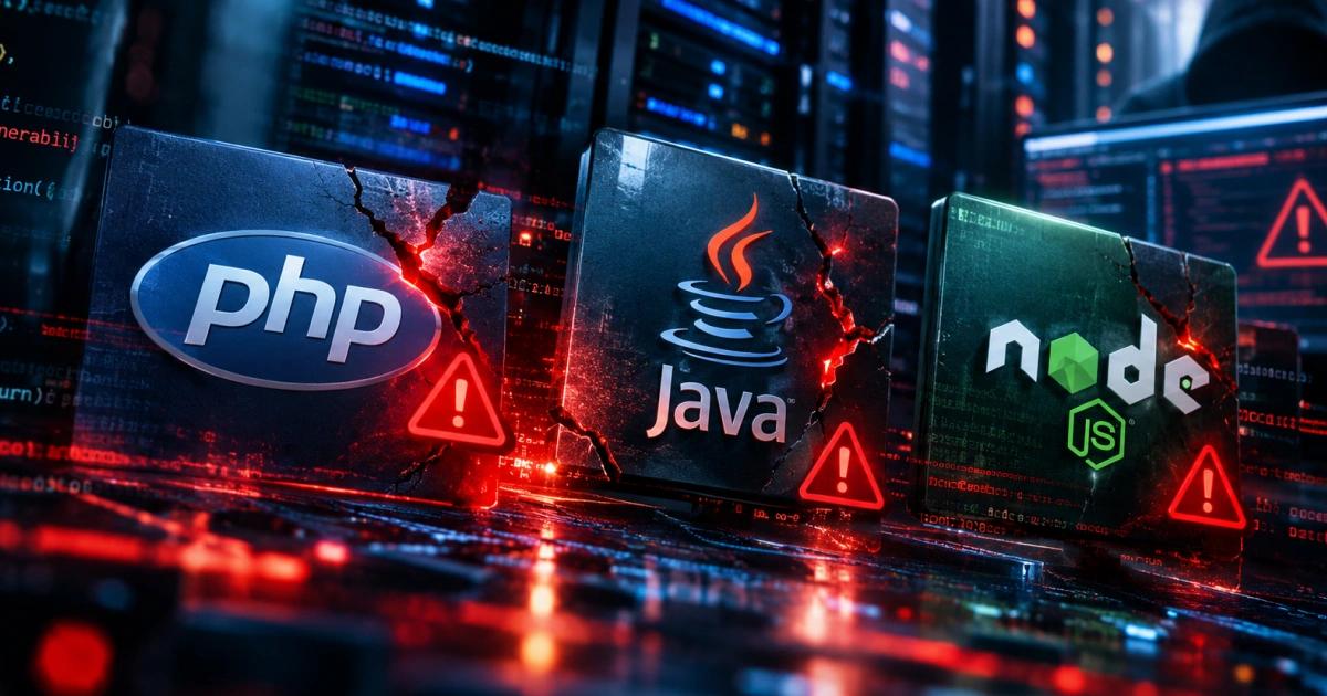 數發部警示PHP漏洞:台灣網站服務請盡快修補,Java、Node.js也揭重大漏洞