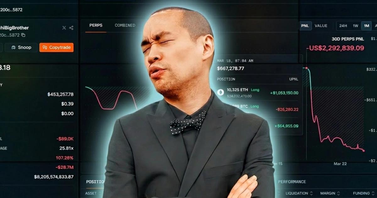 麻吉大哥半年賠7400萬鎂!鏈上分析師:若反向跟單,30天預計報酬5644%