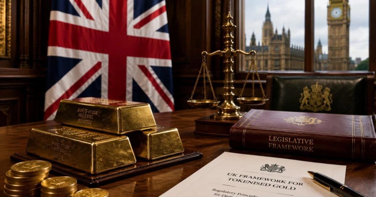捍衛全球70%黃金交易霸權!英國擬推出代幣化黃金監管框架|英國金融行為監管局正研擬黃金代幣化規則,推動實體黃金上鏈成為金融抵押品,力保倫敦全球黃金交易中心領先地位。