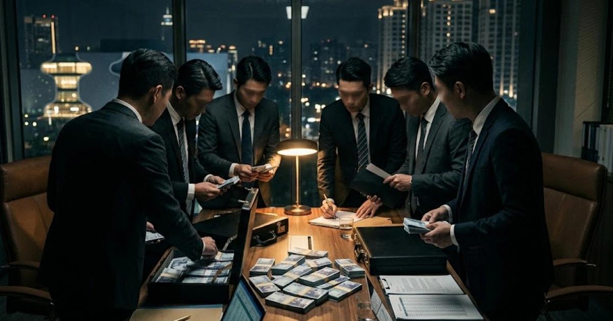 震驚台灣金融界!台中銀行6名高管勾結詐團,涉幫助洗錢36億元|台中銀行6高管涉勾結詐團,協助開立人頭戶規避洗錢防制,掩護高達36億4,000萬元金流。檢方查扣近2.7億元資產,依違反銀行法與洗錢防制法起訴7人。