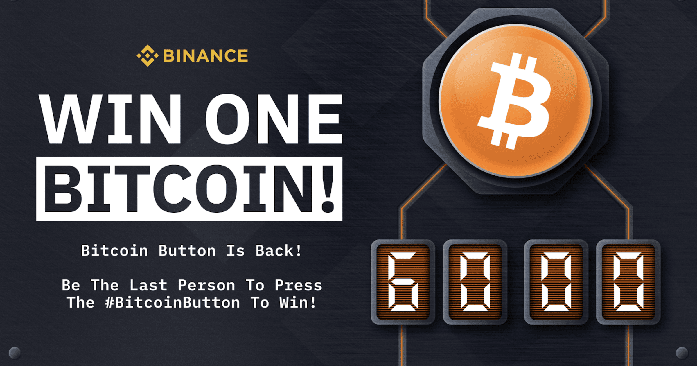 按下按鈕,就有機會拿比特幣?幣安交易所(Binance)推出「BitcoinButton」比特幣按鈕活動,贏家將可以拿到 1 枚比特幣獎勵!該怎麼玩?全用戶免費參加!幣安按鈕遊戲「送 1 顆比特幣」,一次看懂怎麼玩