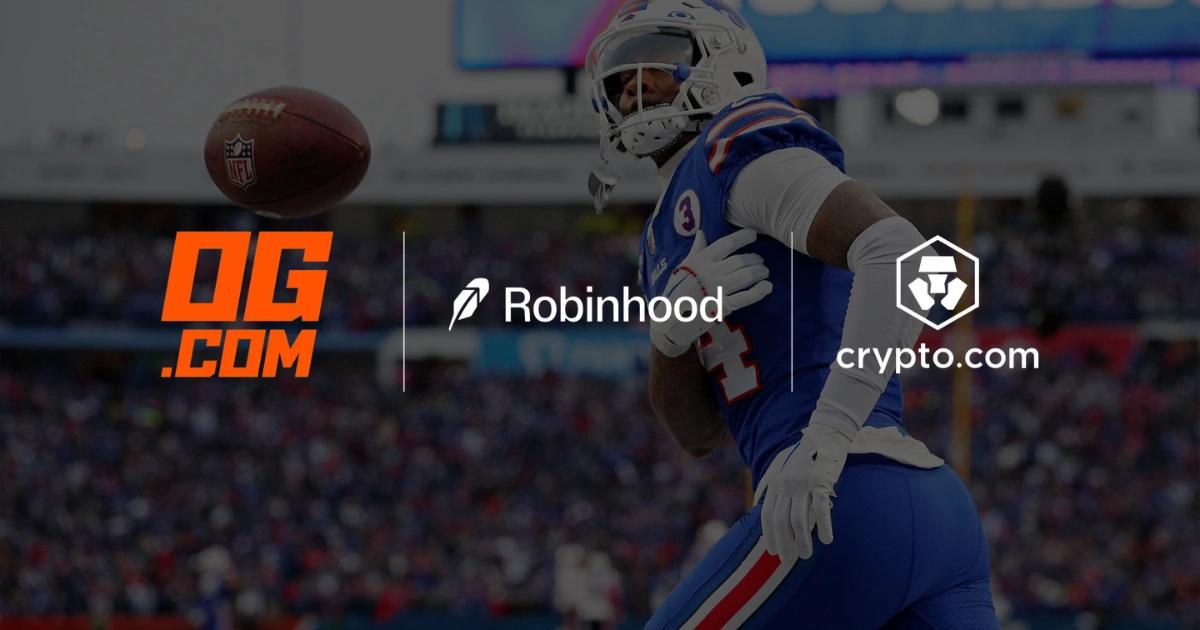 Robinhood入股Crypto.com!拓展美式足球預測市場,OG.com成第二供應商