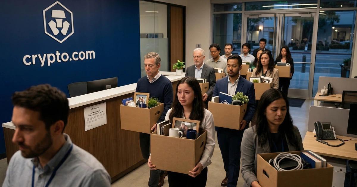 Crypto.com因AI轉型裁員12%!執行長:不擁抱AI的公司將被淘汰