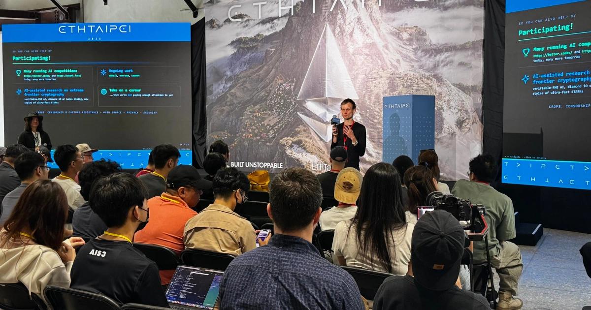 ETHTaipei 2026》V神:上鏈熱潮已過去,AI崛起反讓隱私與去中心化更重要