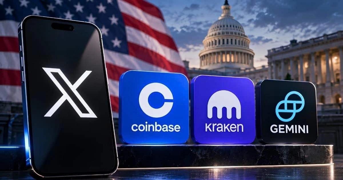 馬斯克X變身加密交易入口!點擊$BTC一鍵導流Coinbase、Kraken