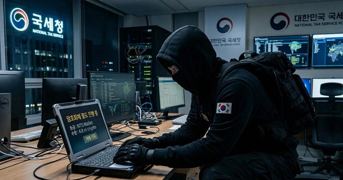 南韓國稅廳秀出助記詞,480萬鎂加密貨幣被盜!竊賊歸還後竟又被偷