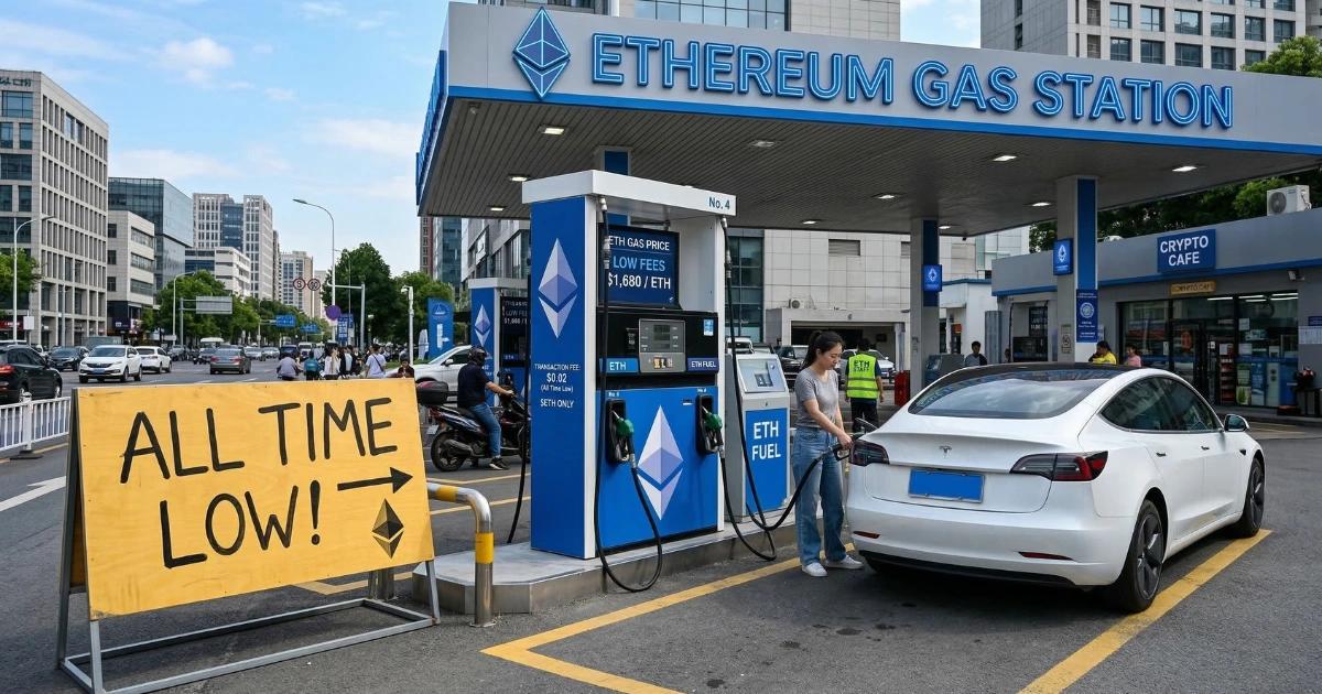 還在以為區塊鏈手續費很貴?以太坊Gas降至0.01鎂,創歷史新低