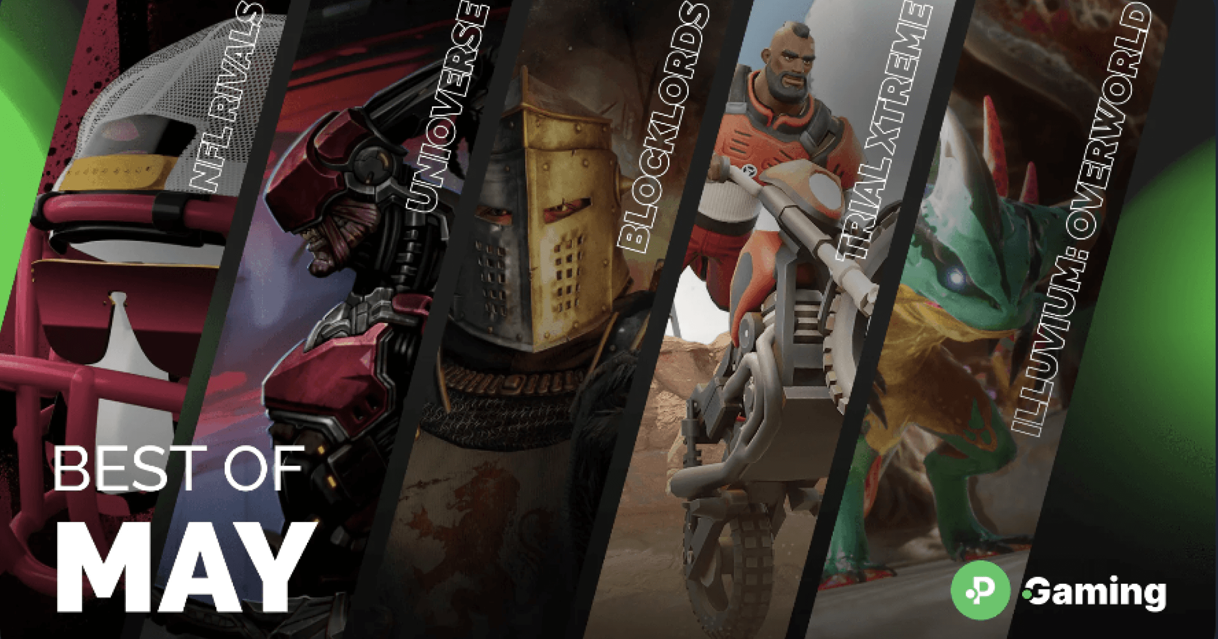 知名 NFT 遊戲外媒《PolkaStarter Gaming》接續 4 月的排行榜後,於 5 月再評選出 5 款最佳 NFT 遊戲,入選作品包含極限運動、戰略遊戲以及大作《Illuvium》。鏈遊版《星際大戰》入選?2023年5月五大最佳NFT遊戲一次看!